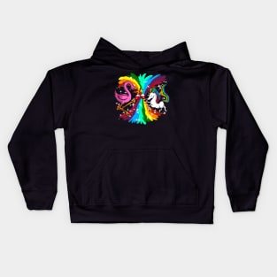 Unicorn Flamingo Party Kids Hoodie